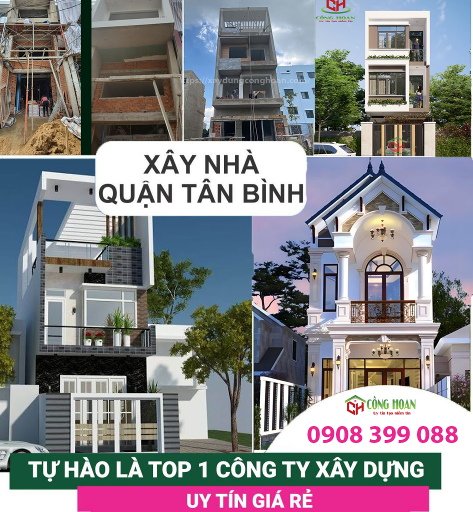 Công Hoan là công ty thiết kế xây dựng nhà tại quận Tân Bình, đơn giá xây nhà hợp lý, chất lượng công trình cao, nhiều Khách Hàng hài lòng.