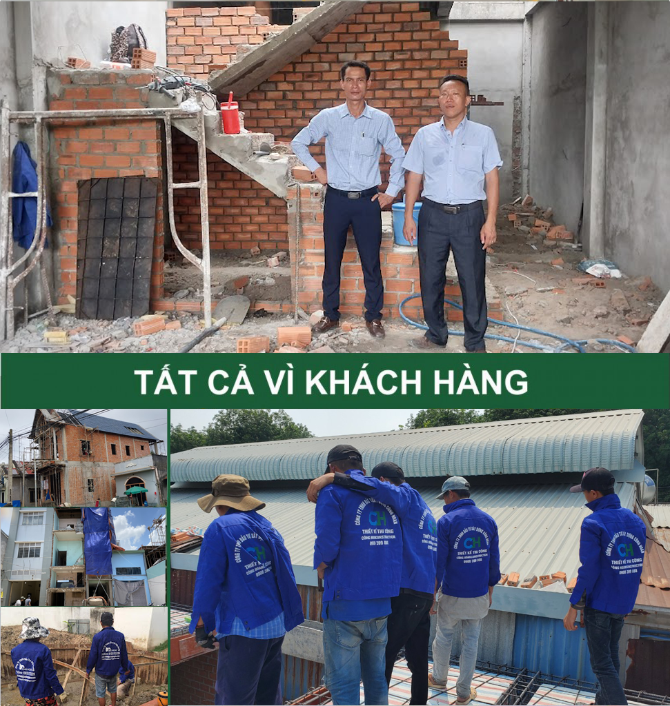 Đội ngũ thi công sửa nhà của Công Hoan tại Tp HCM